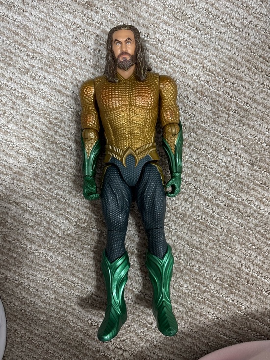 Marvel Other - Aquaman Jason Momoa 12 Inch Action Figure Mattel DC Comics True Moves